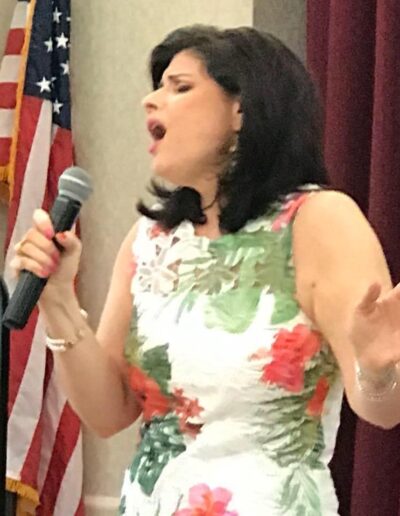 Pamela Abrams entertainer lyric soprano singer South Florida Book Now for Corporate Events, Private Parties, Retirement Communities.