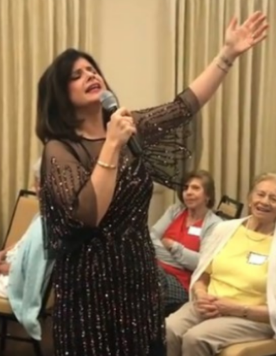 Pamela Abrams entertainer lyric soprano singer South Florida Book Now for Corporate Events, Private Parties, Retirement Communities